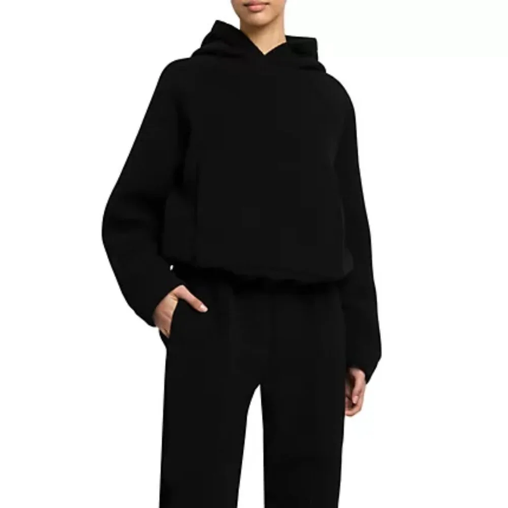NWT$1290 ARMARIUM MABEL BOXY WOOL HOODIE Oversized Sweatshirt Sz 38 S-M (4-6) - Picture 5 of 16